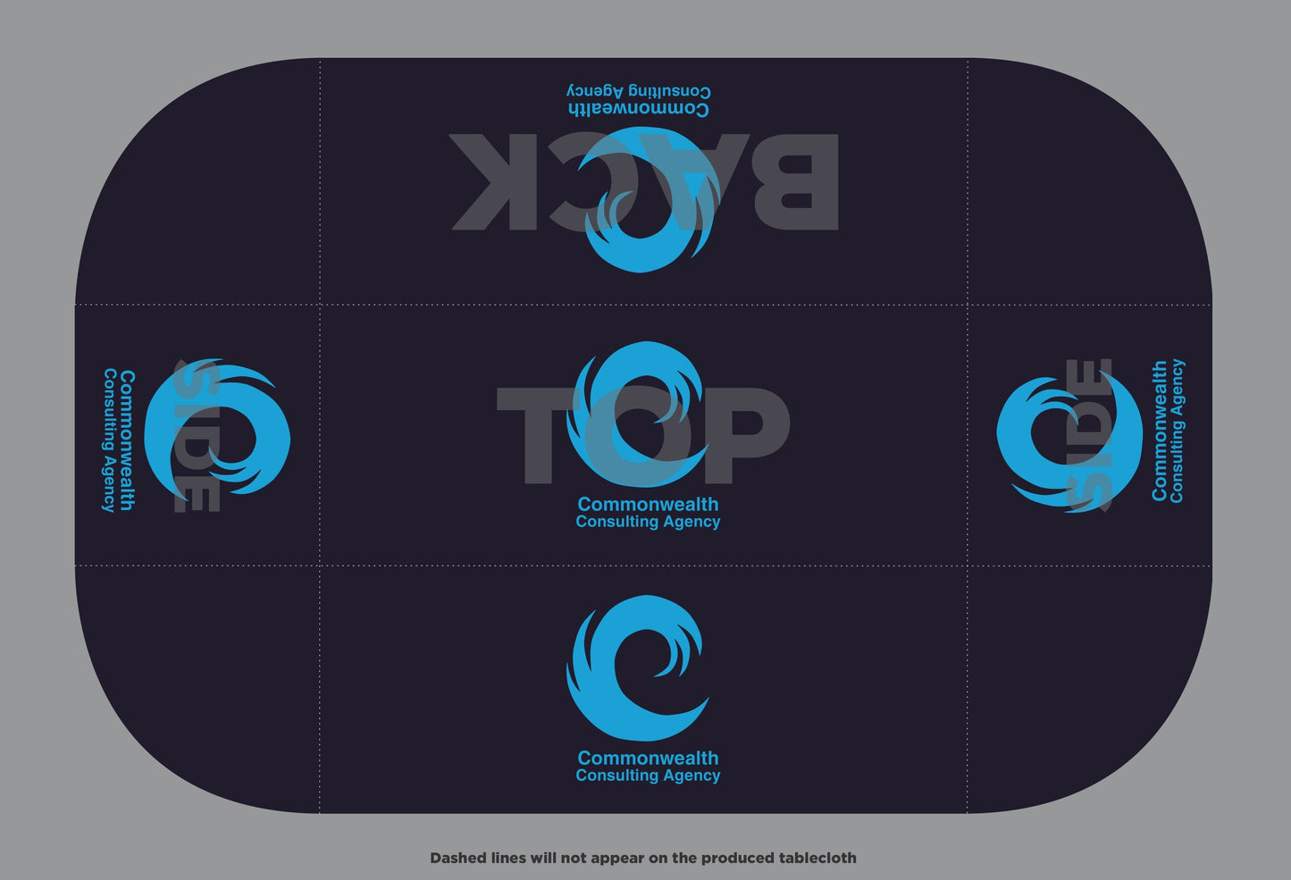 Custom Tablecloth - Commonwealth Consulting