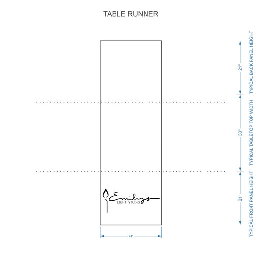 Custom Table Runner  - Emily's Light Studio