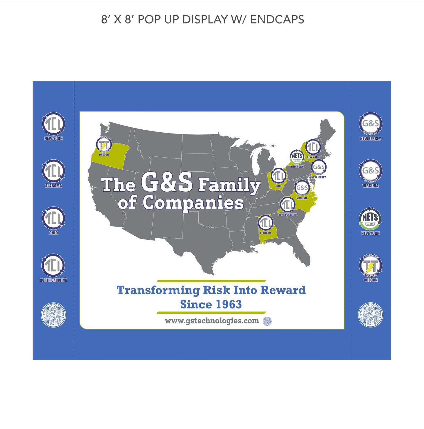 Custom Backlit Velcro Fabric Pop-Up Display - G&S Technologies