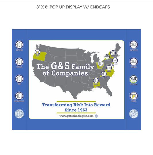 Custom Backlit Velcro Fabric Pop-Up Display - G&S Technologies