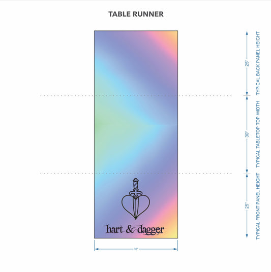 Custom Table Runner - Hart & Dagger