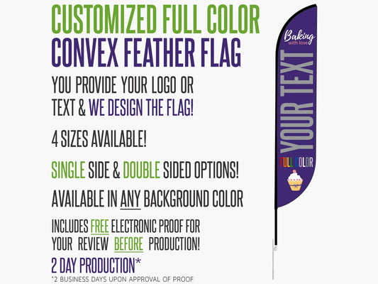 Customized Convex Feather Flag