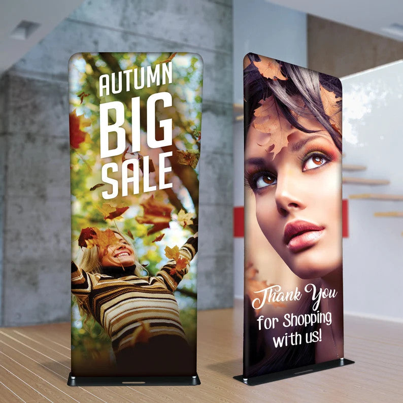 Custom Tension Fabric Banner Display with Stand