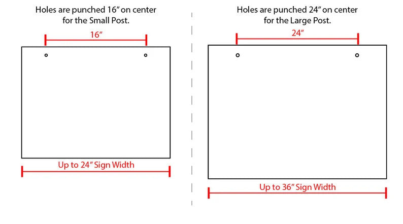 Custom Post-Style Real Estate Sign