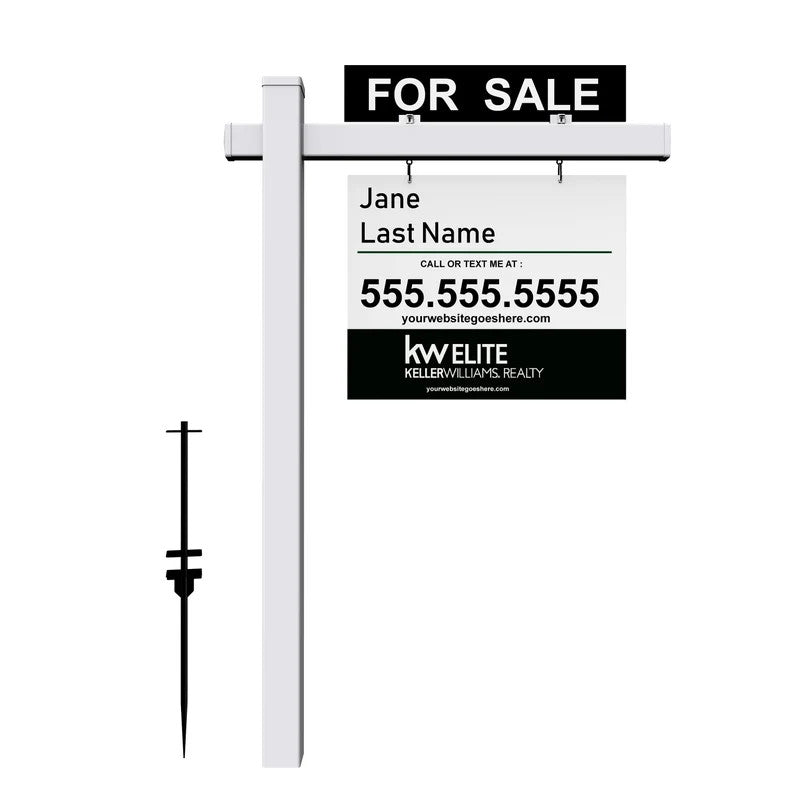 Custom Post-Style Real Estate Sign