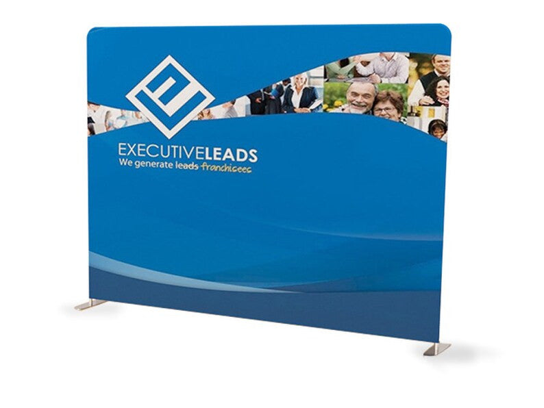 Custom Tension Fabric Banner Display with Stand (8ft or 10ft)