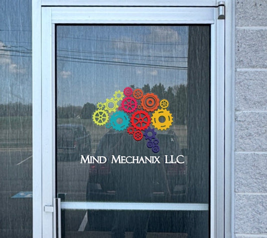 Custom Decal - Mind Mechanix LLC Door 2025