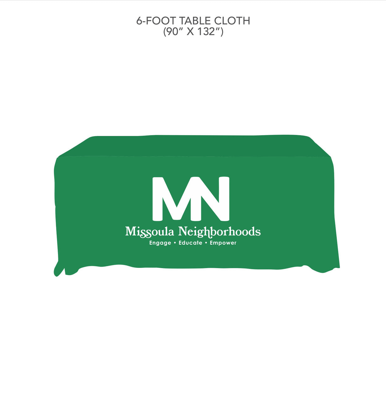Custom Tablecloth - Missoula Neighborhoods