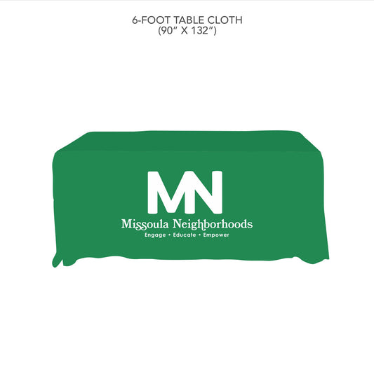 Custom Tablecloth - Missoula Neighborhoods