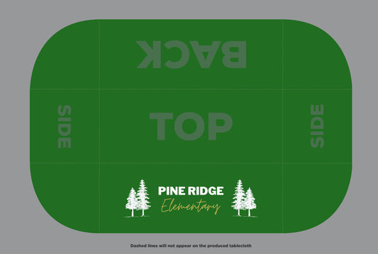 Custom Tablecloth - Pine Ridge Elem