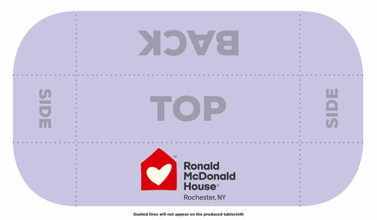 Custom Tablecloth - Ronald McDonald House 8-foot