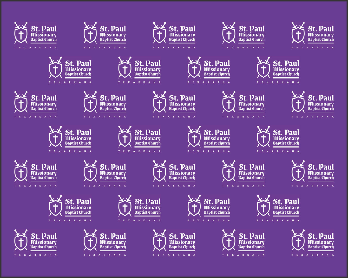 Custom Step & Repeat Banner & Stand - St Paul Missionary Baptist