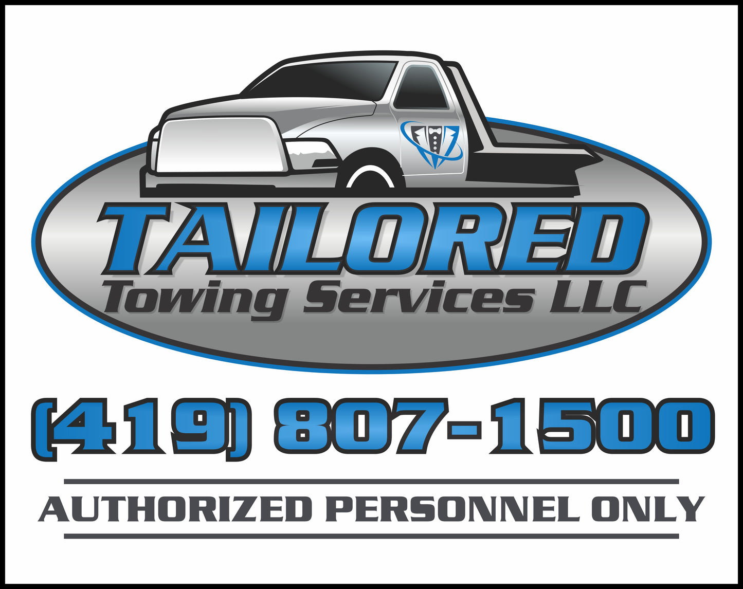 Custom Rigid Sign - Tailored Towing