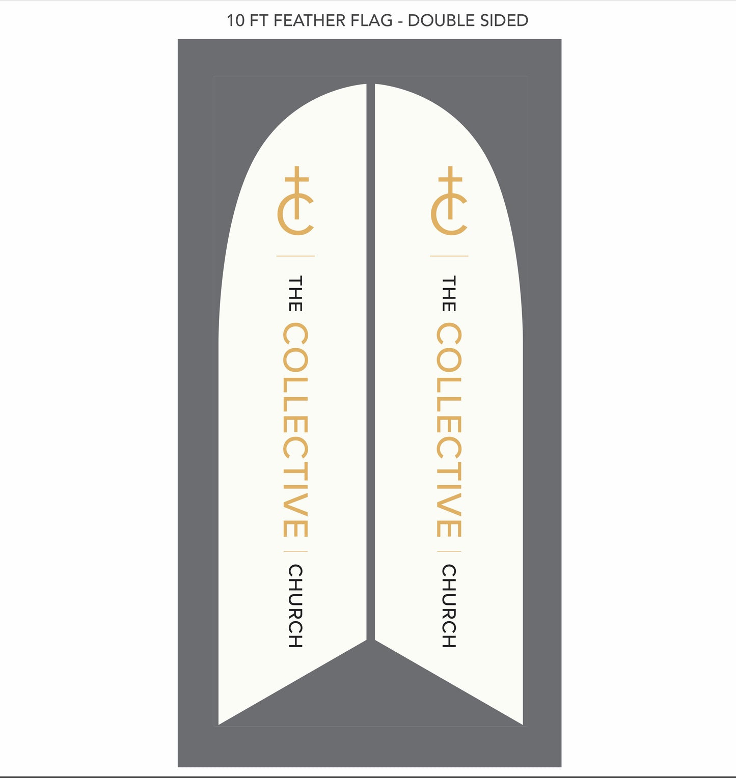Custom Feather Flag - The Collective Church