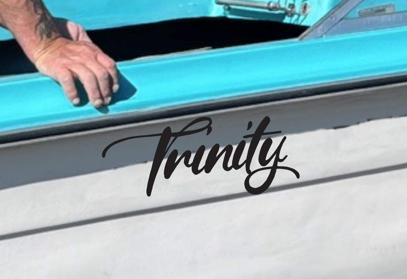 Custom Boat Decal - Trinity