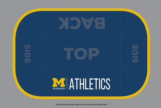 Custom Tablecloth - Univ of Michigan Dearborn Athletics