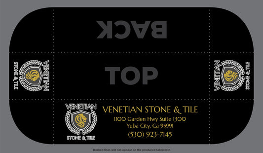 Custom Tablecloth - Venetian Stone & Tile