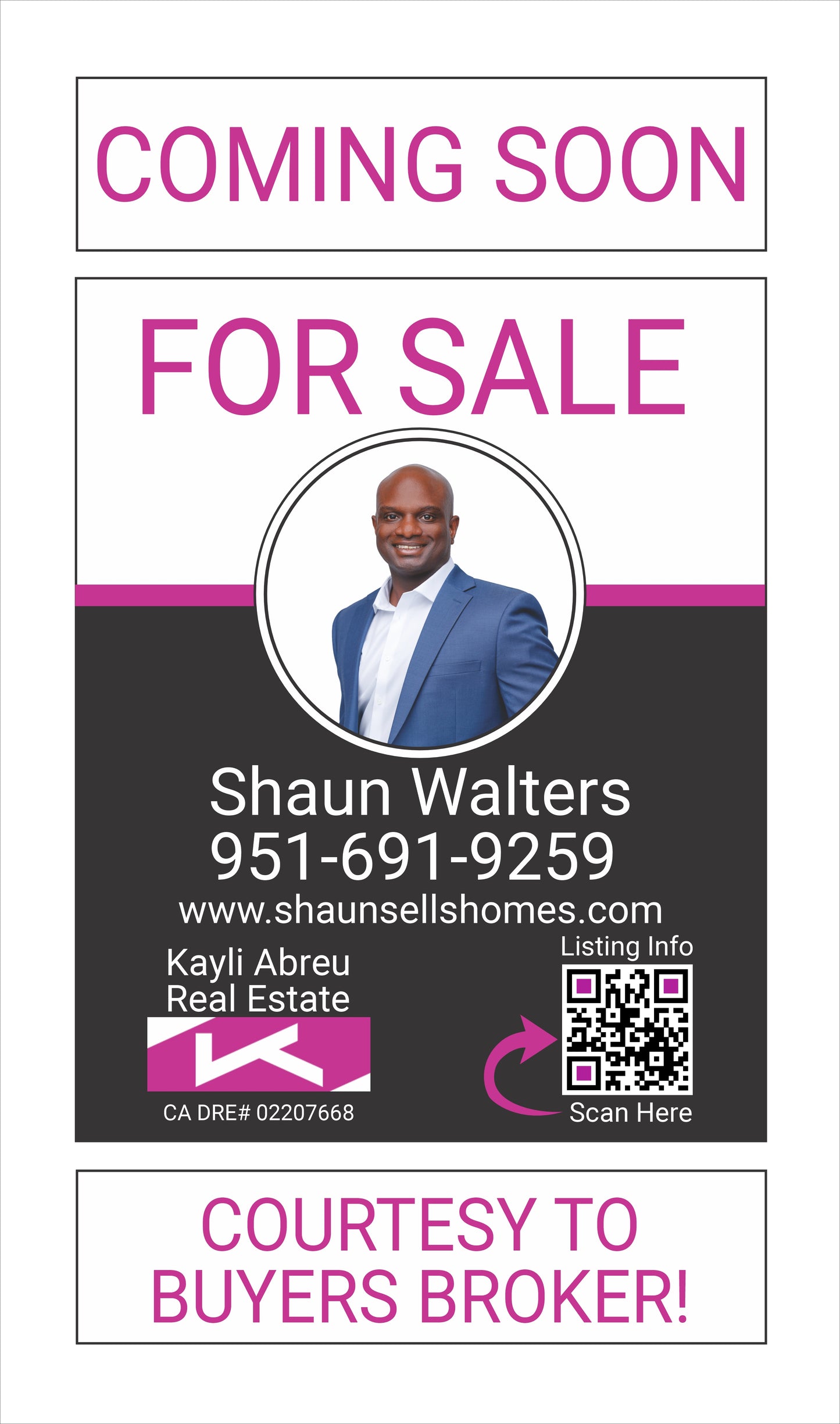 Custom Real Estate Sign Package #2 - Shaun Walters