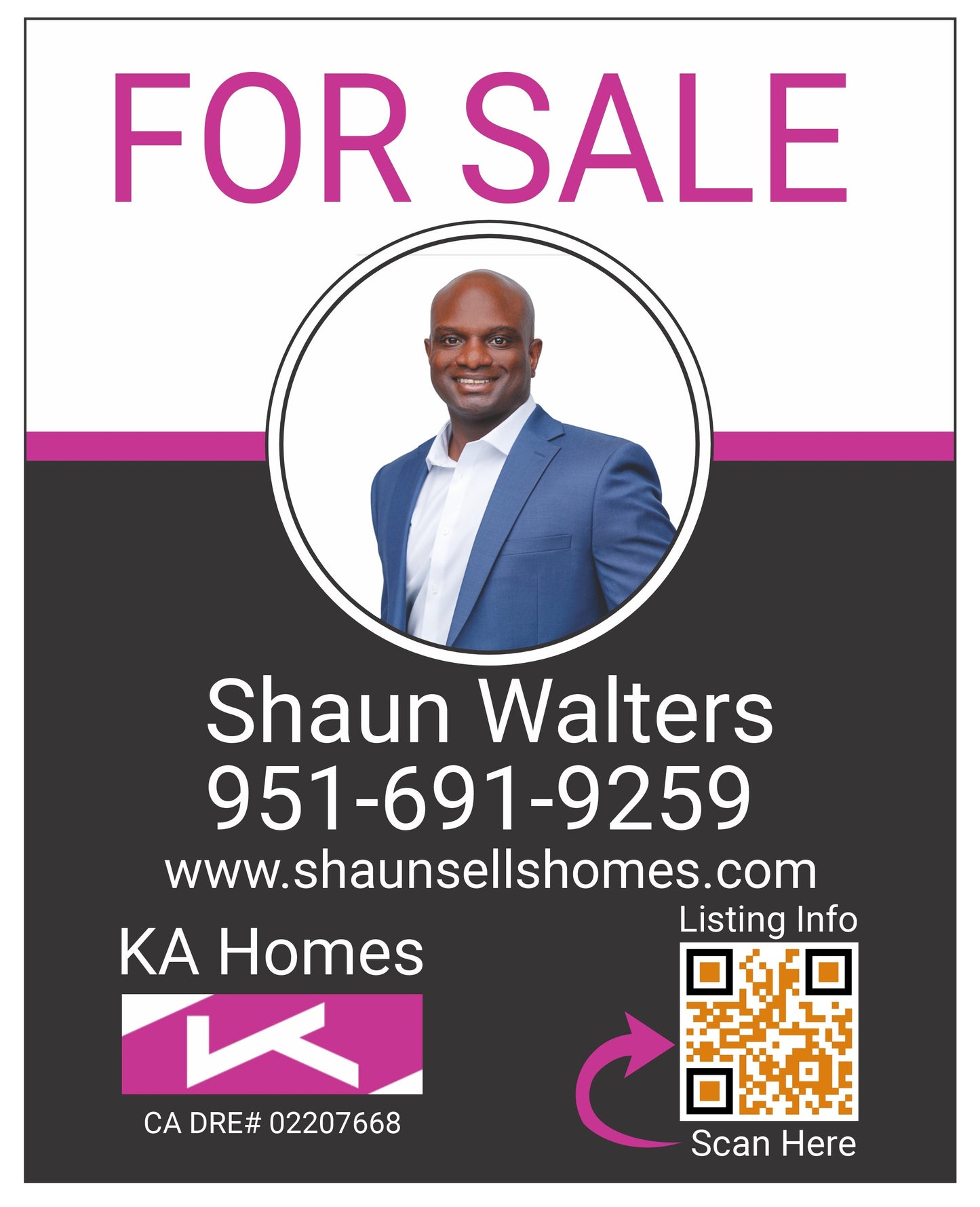 Custom Real Estate Sign Package #3 - Shaun Walters
