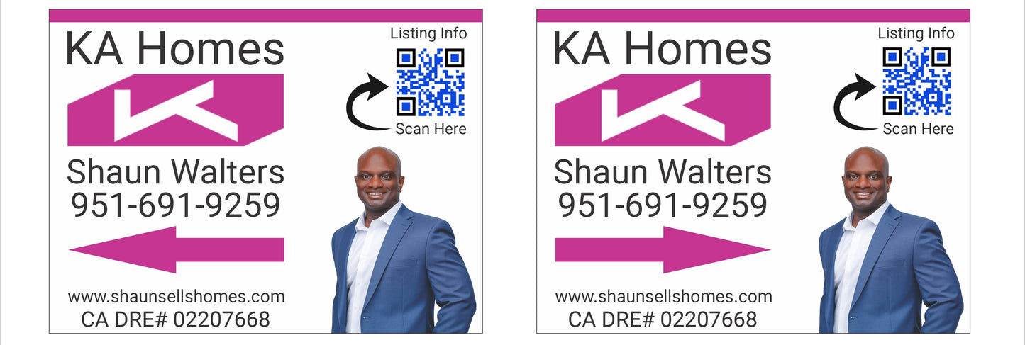 Custom Real Estate Sign Package #3 - Shaun Walters
