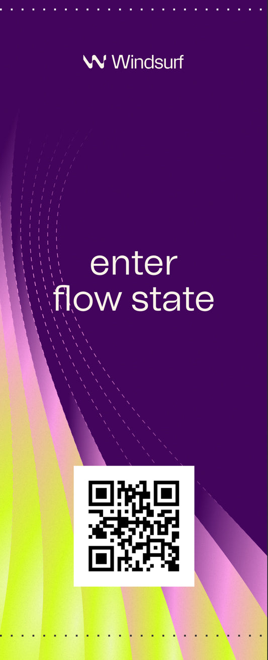 Custom Banner - Windsurf (Purple Design with QR)