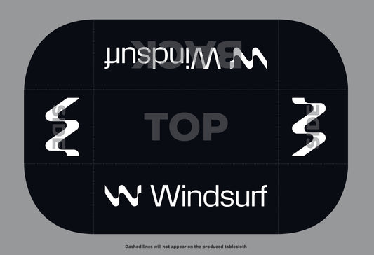 Custom Premium Tablecloth - Windsurf (Quick-Ship)